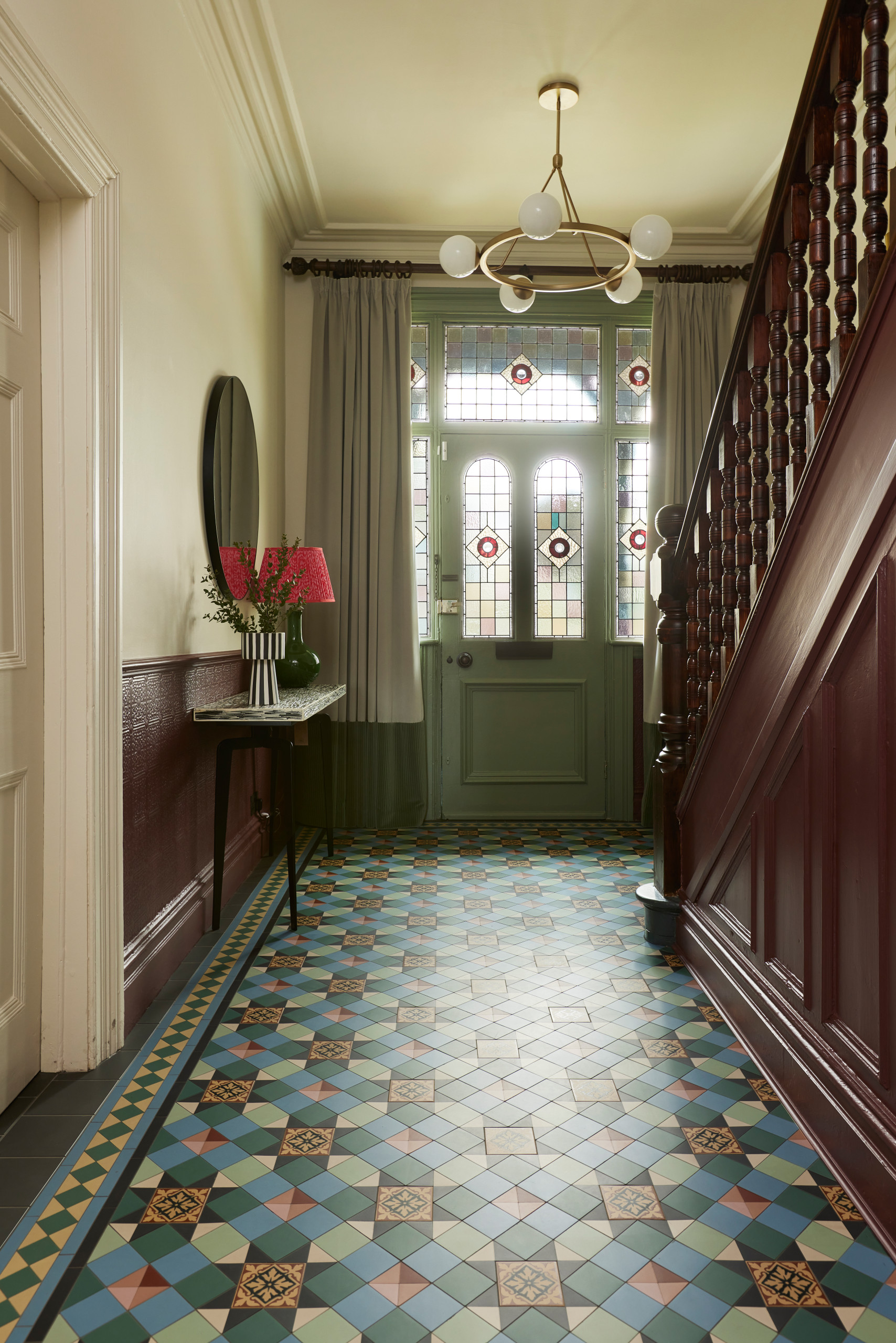 Hallway - victorian hallway idea in Other