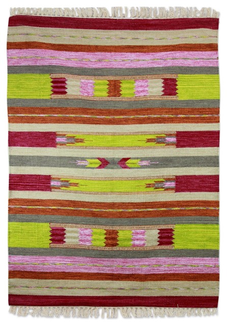 Cheerful Energy Wool Rug, 4x6