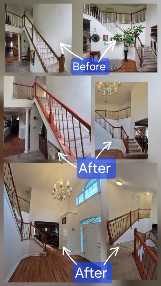 New Hope Kitchen Painting Railings Trim