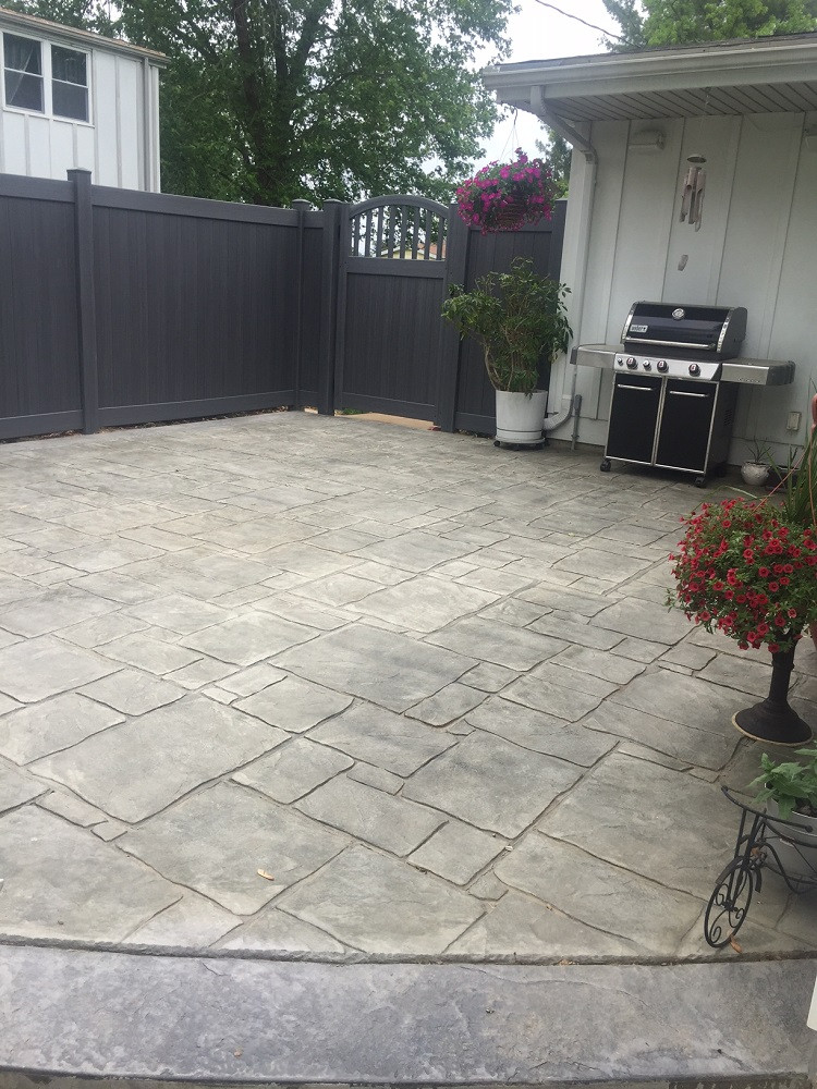 Ballwin, MO Stamped Concrete Patio