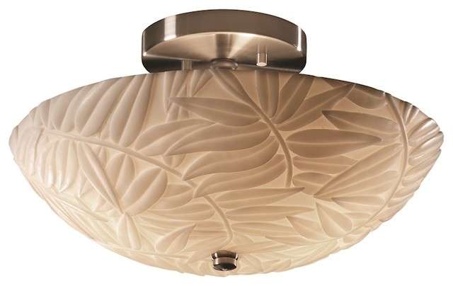 Justice Design Porcelina Ring Semi Flush 14 Tropical Design Porcelina Ring Semi Flush