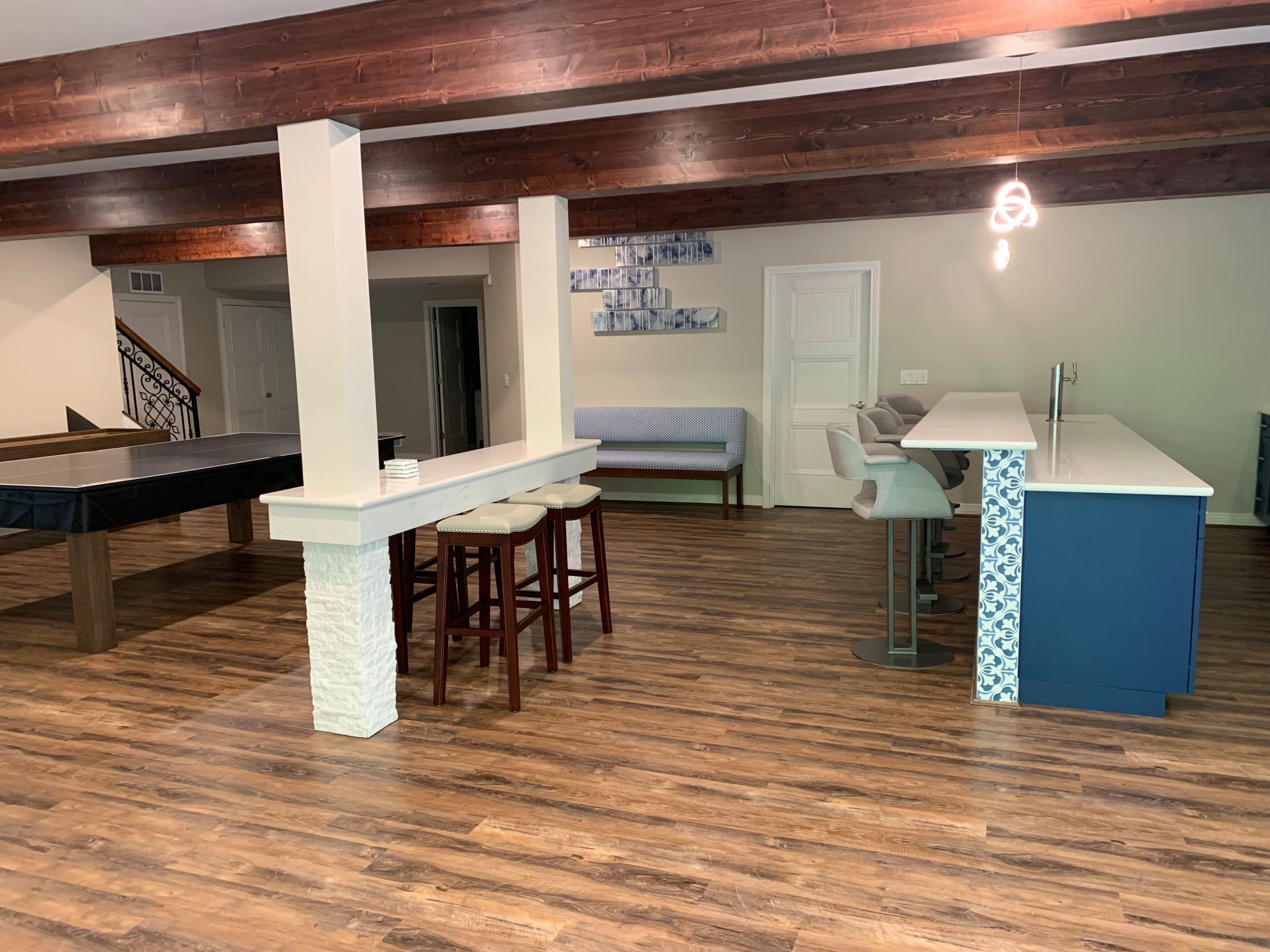Lower Level gaming and theater room