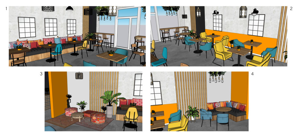 Aménagement d'un restaurant / Projet en cours