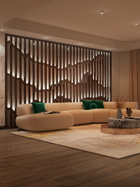 Open space Villa Monstera moderne-salon