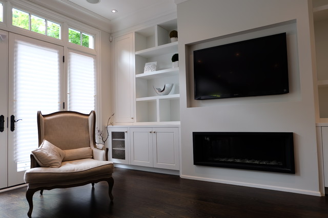 Custom Built Ins And Wall Units Contemporary Family Room