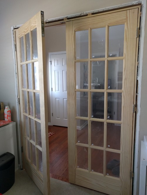 Which handles for ball catch french doors?