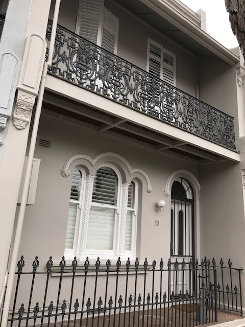 Victorian Terrace exterior, Woollahra