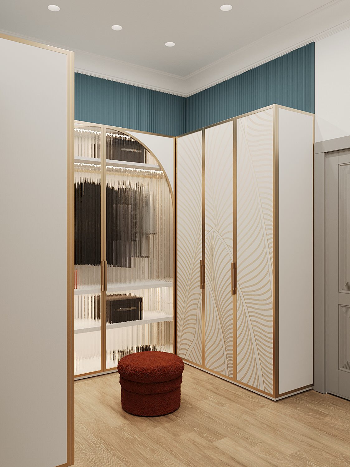 Проект в старом фонде в центре СПб. Ретро и винтаж.