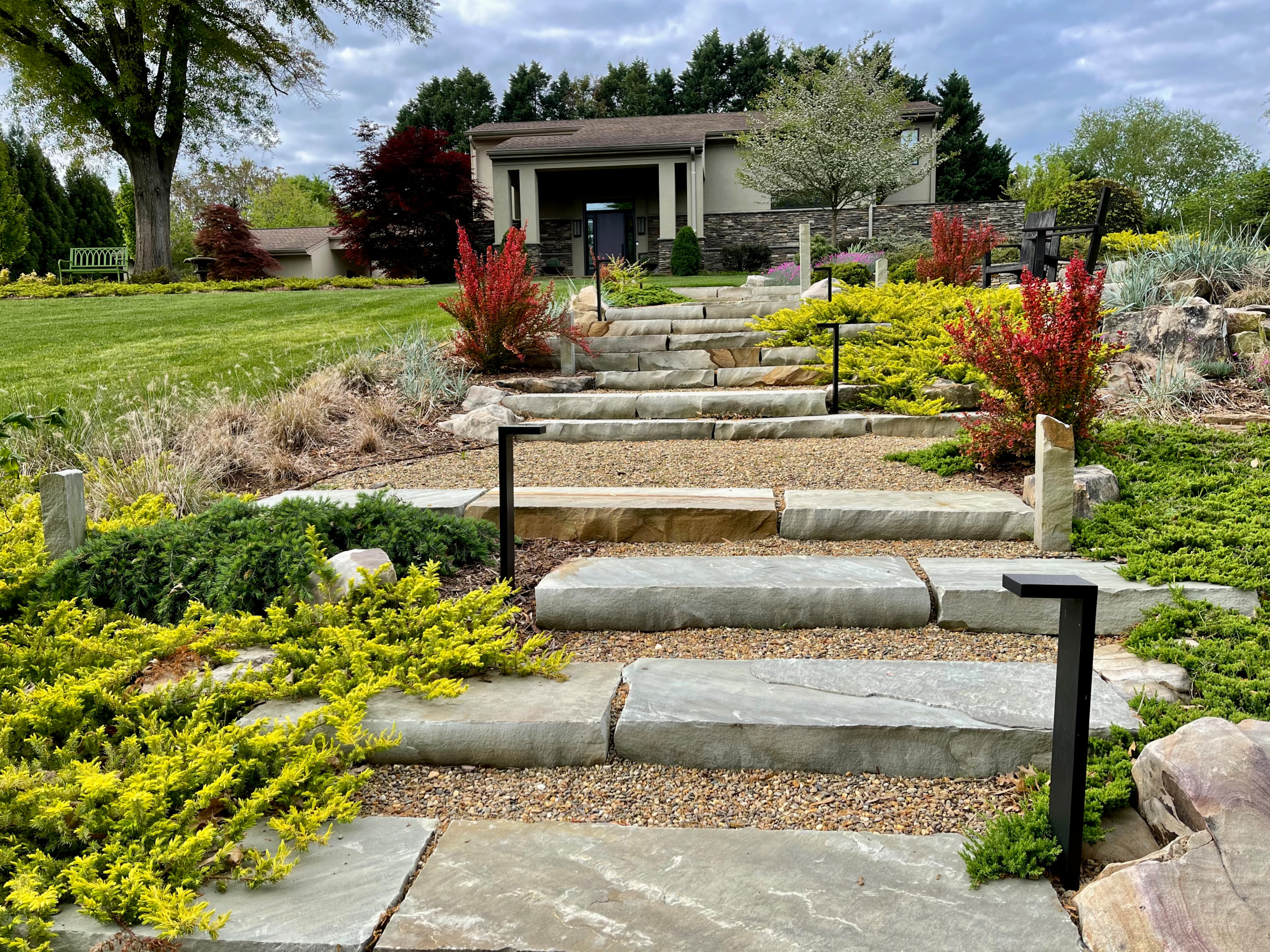 Contemporary Asian Fusion Garden, 3 years after installation.