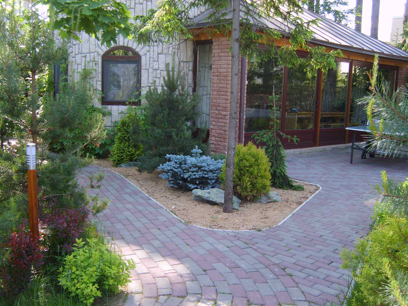 Голубое сад камней