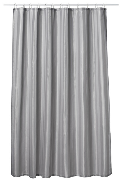 Extra Long Shower Curtain 72quot;x 78quot; Gamma Dove Gray Fabric  Contemporary  Shower Curtains  by 