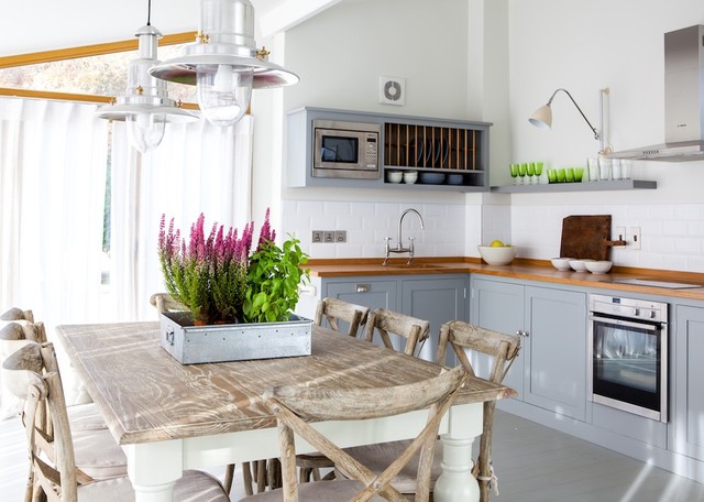 distressed farmhouse beach style kitchen table