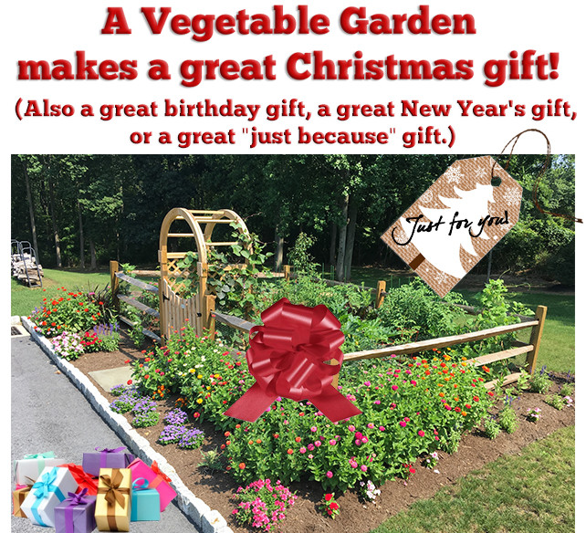A  new Vegetable garden makes a great one of kind Gift by Peter Atkins and Assciates