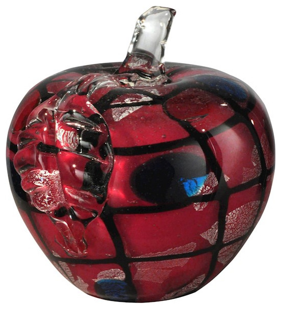 Dale Tiffany Napa Handcrafted Art Glass Apple Sculpture Farmhouse