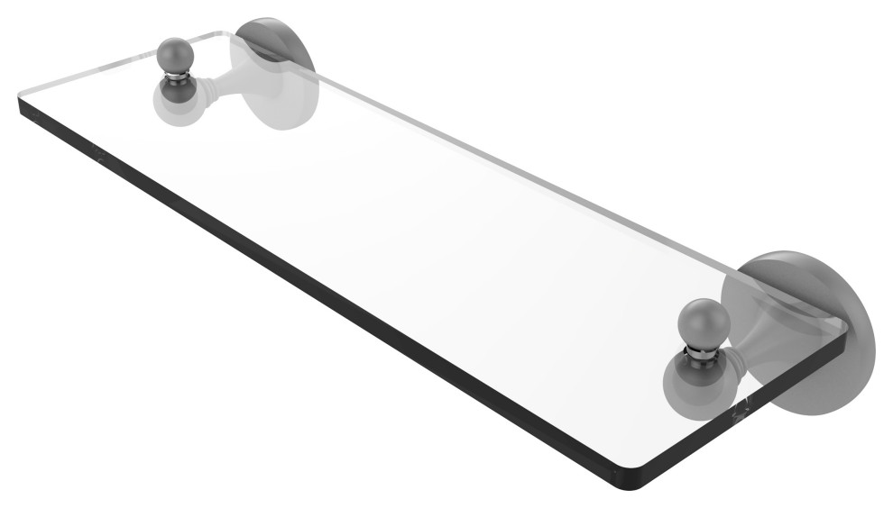 Shadwell Glass Vanity Shelf with Beveled Edges Transitional Bathroom Shelves by Avondale