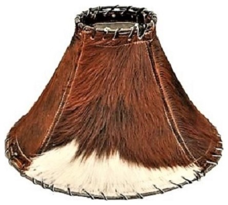 Tr Color Hair On Cowhide Lamp Shades, Southwest Design Lamp Shades