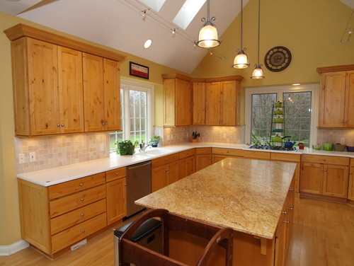 Paint Color in Kitchen with Hickory Cabinets Paint Color in Kitchen with Hickory Cabinets