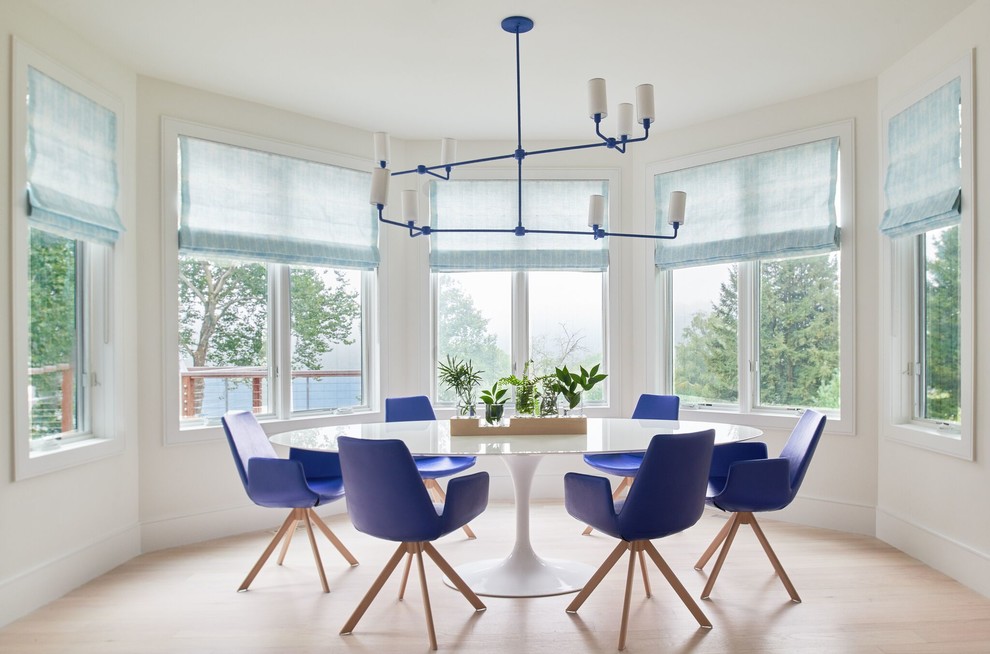 Inspiration for a contemporary dining room in New York.