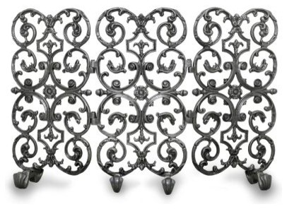 3 Panel Avalon Fireplace Screen Bronze Victorian Fireplace