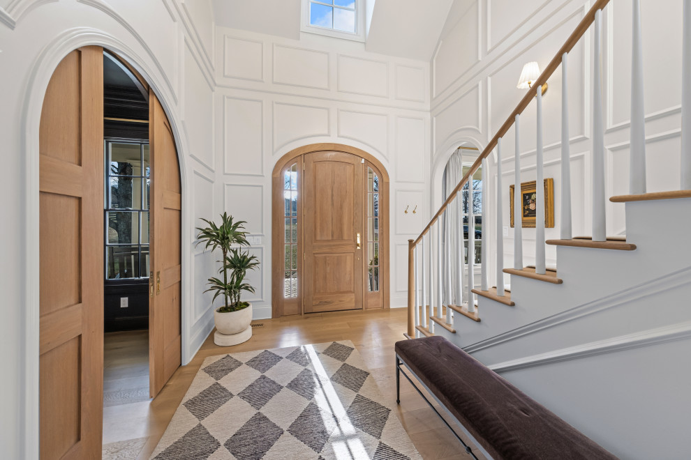 Contemporary Paneled Entryway