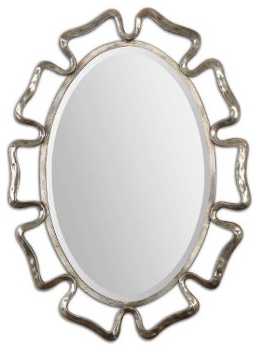 Beccaria Silver Oval Mirror