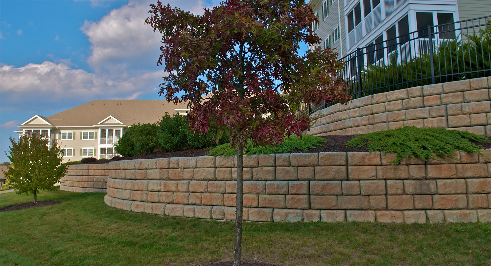 Подпорные стены частного санатория