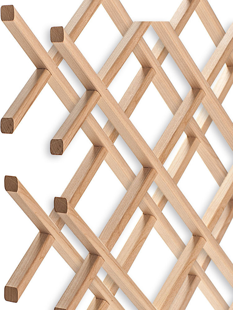 14Bottle Trimmable Wine Rack Lattice Panel Inserts Contemporary