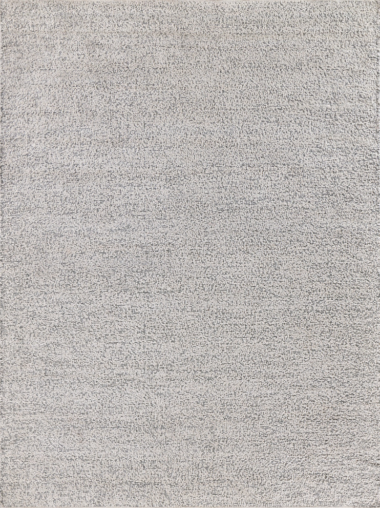 Morello Reversible Indoor/Outoor Hand-Tufted Yarn Dark Gray/Ivory Rug ...