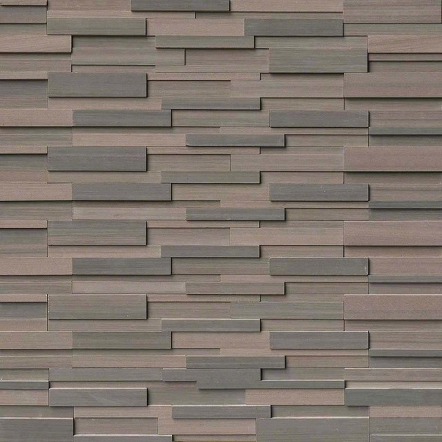 Sample of Brown Wave 3D Honed Panel