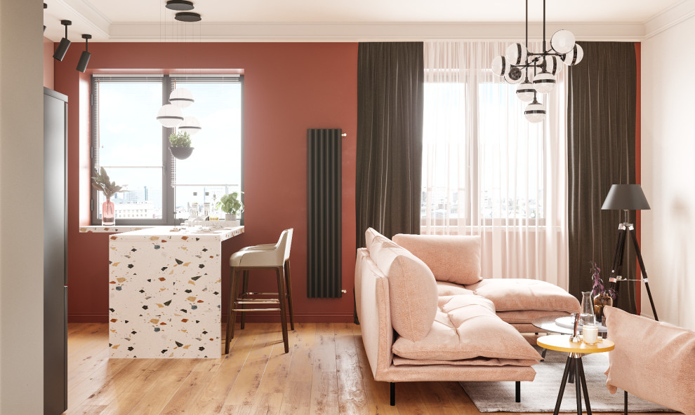 Квартира-полустудия для молодой девушки #oh_stolica