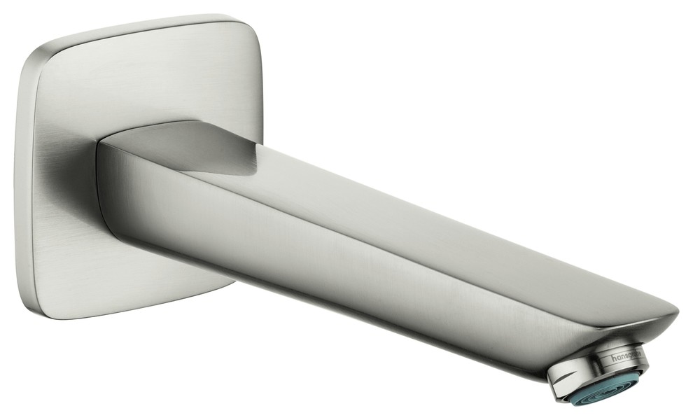 Hansgrohe 71410 Logis 7-5/8" Non-Diverter Wall Mounted Tub Spout - Brushed