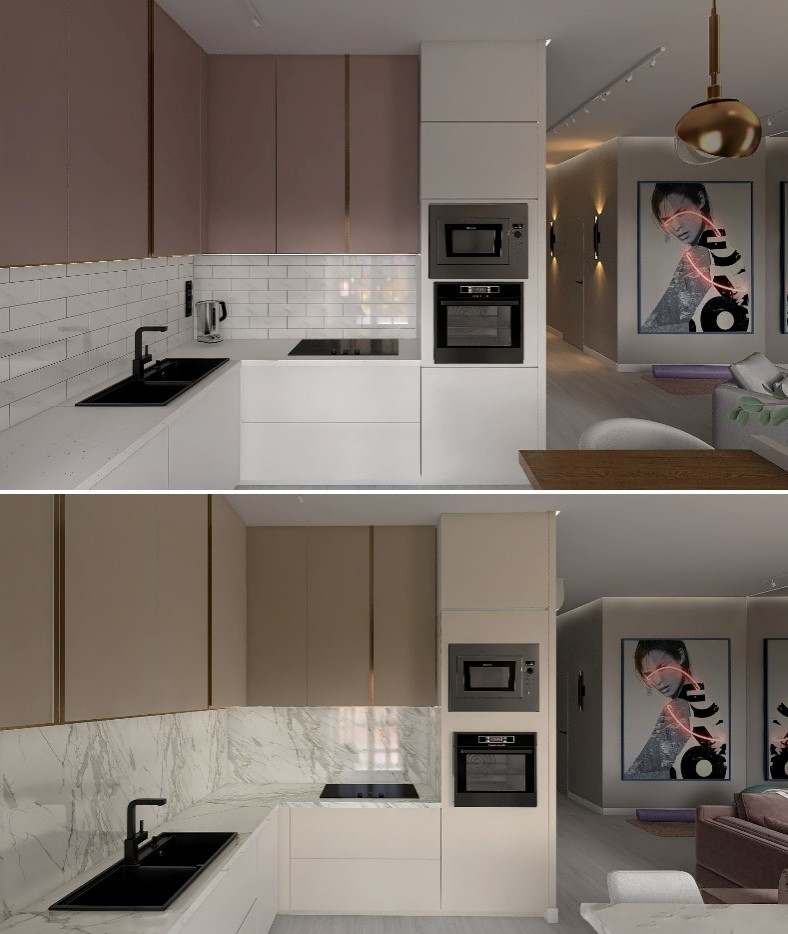 Двухкомнатная квартира для молодой девушки