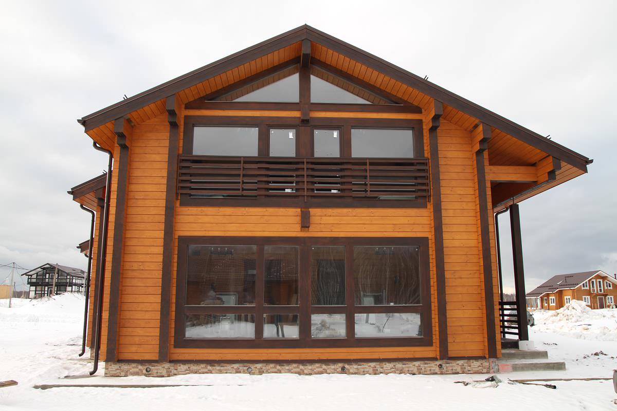 Деревянный дом из клееного бруса 265 метров (СП-265 GOOD WOOD)