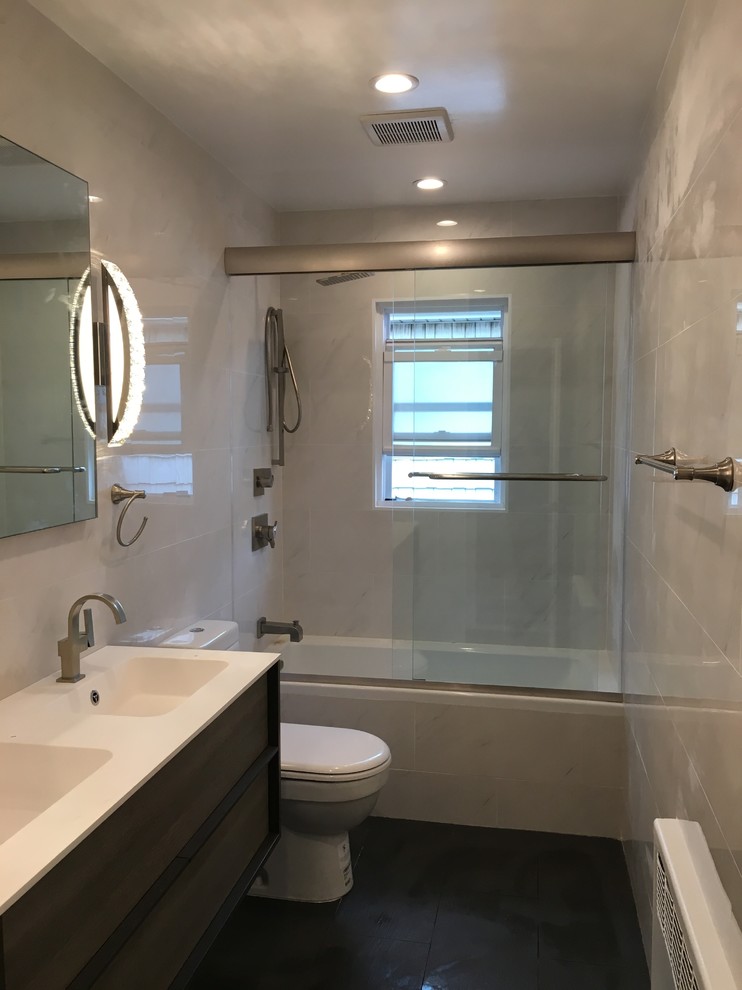Bathroom renovation in two family house in Flushing