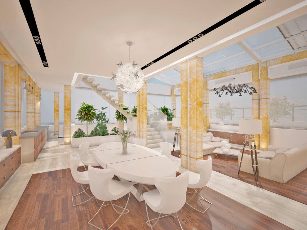 Проект 79 - Интерьер двухуровневой квартиры (4 вариант)