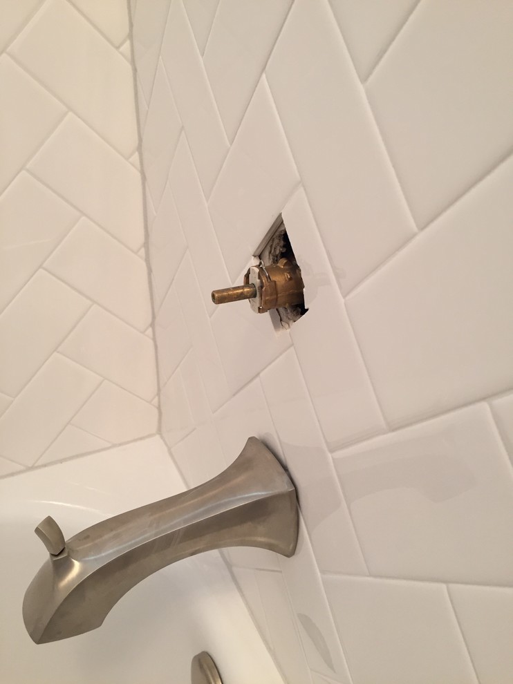 Bathroom redo plumbing/ tile problem