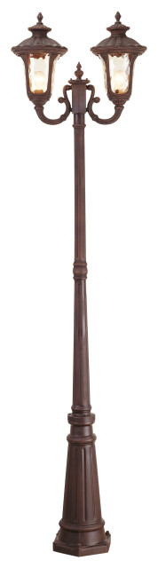 Livex Lighting 2 Light Outdoor Post Light With Imperial Bronze Finish 7660-58