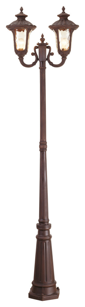 Livex Lighting 2 Light Outdoor Post Light With Imperial Bronze Finish 7660-58
