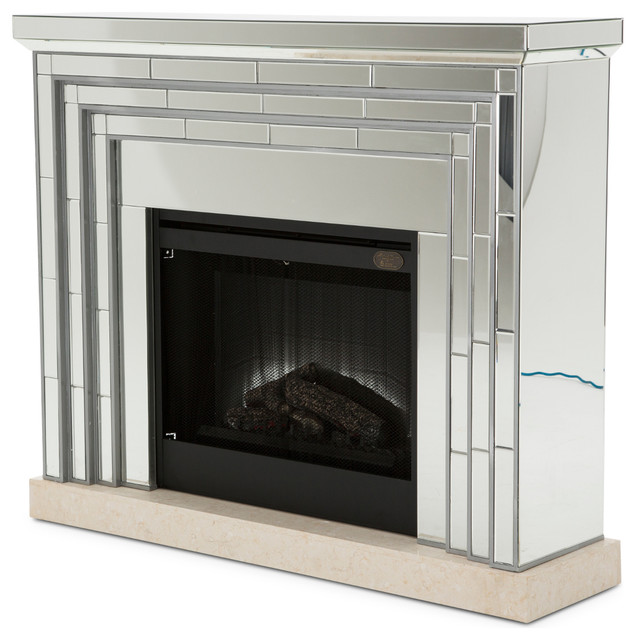 Aico Montreal Fireplace With Firebox Insert Contemporary