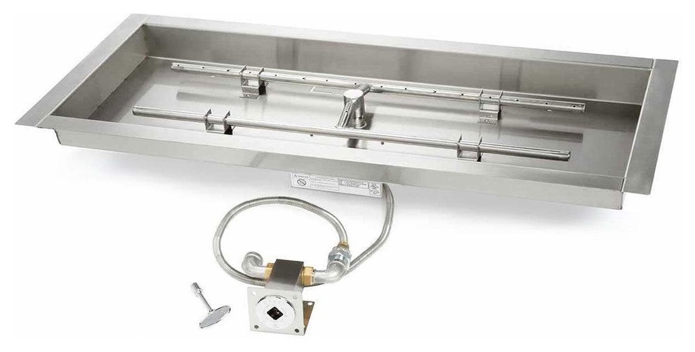 Match Light Fire Pit Burner Kit 36 X 14 Pan Propane Gas