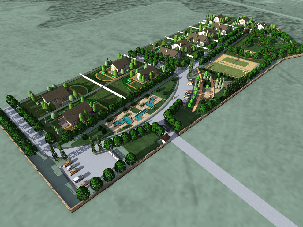 Коттеджный поселок. Краснодар.