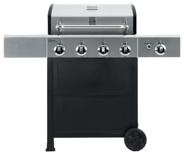 Kenmore 4 Burner Open Cart Gas Grill with Side Burner - Contemporary -  Outdoor Grills - by Permasteel, Inc | Houzz