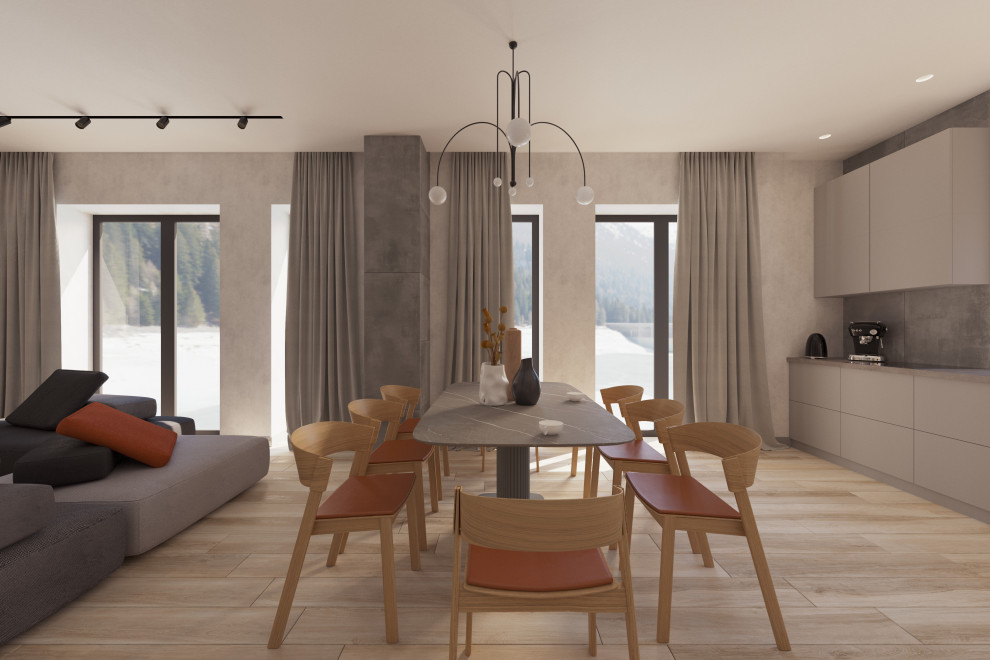 Загородный дом с ярким интерьером