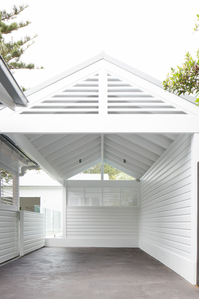 Photo of a contemporary garage in Sydney.