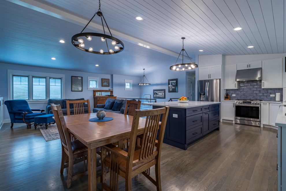 Blue Bliss Open Kitchen Reno