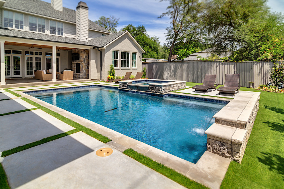 Geometric Pool Designs Dallas, Highland Park & Plano - Pool - Dallas ...