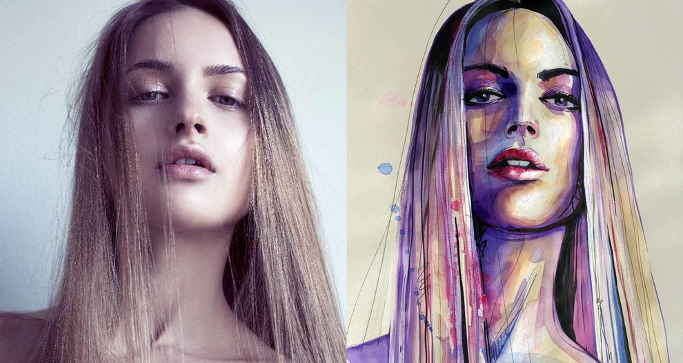 Портреты. Графика, акварель,масло, аниме и авторский стиль