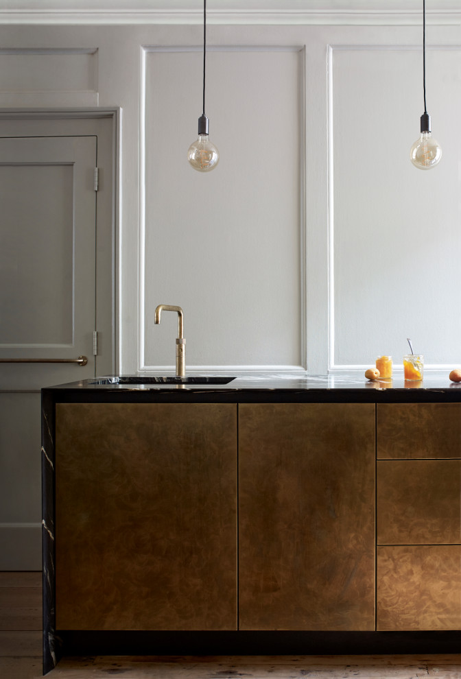 Inspiration for a rustic kitchen in London.