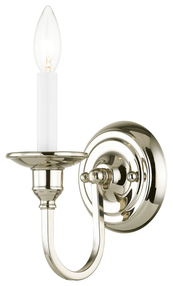 Cranford Wall Sconce, Polished Nickel