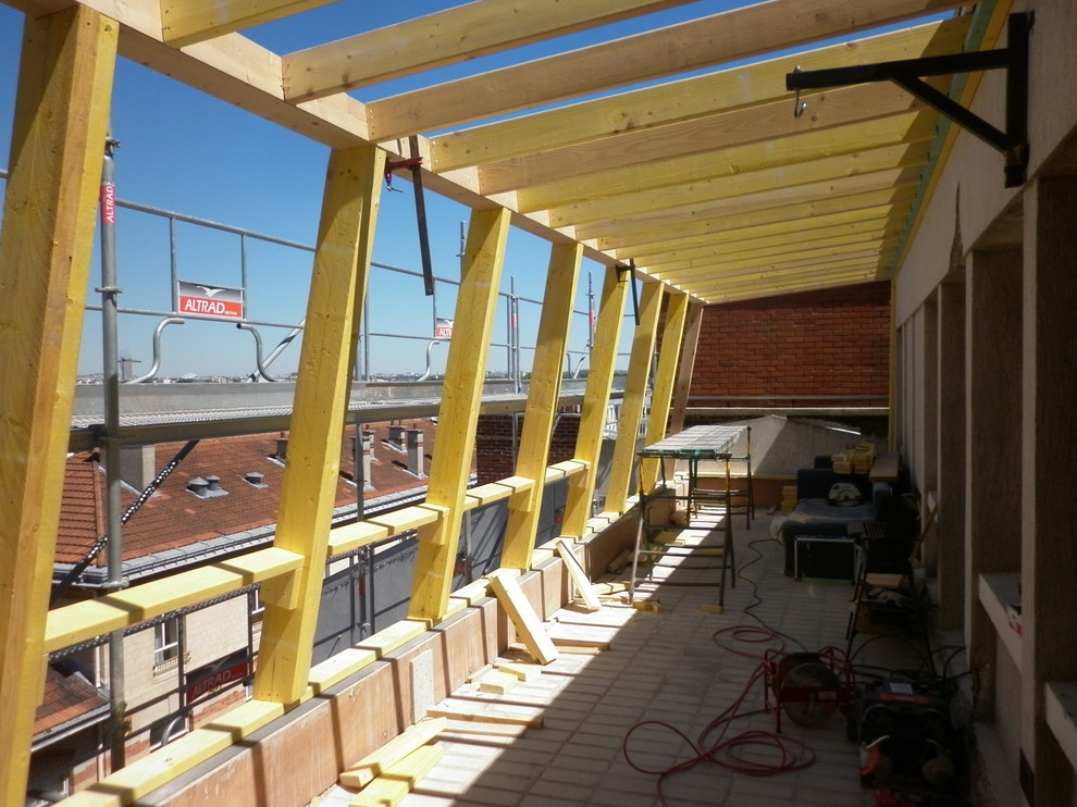 Charpente de l'extension